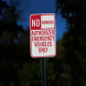 No Parking Authorized Emergency Vehicles Only Aluminum Sign (EGR Reflective)