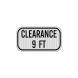 Low Clearance Crossing Aluminum Sign (EGR Reflective)