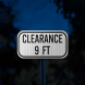 Low Clearance Crossing Aluminum Sign (EGR Reflective)
