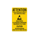 Wear Proper Electrostatic Grounding Equipment At All Times Decal (Non Reflective)
