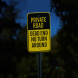 Dead End, Private Road Aluminum Sign (Diamond Reflective)