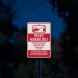 Unauthorized Vehicles Will Be Towed Aluminum Sign (Diamond Reflective)