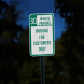 Parking For Customers Only Aluminum Sign (EGR Reflective)