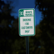 Parking For Customers Only Aluminum Sign (HIP Reflective)