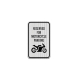 Reserved For Motorcycle Parking Decal (EGR Reflective)