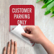 Customer Parking Violators Will Be Towed Decal (EGR Reflective)