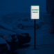 Customer Reserved Parking Aluminum Sign (Diamond Reflective)