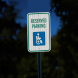 ADA Reserved Parking Aluminum Sign (HIP Reflective)