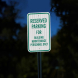 Parking Reserved For Building Maintenance Personnel Aluminum Sign (EGR Reflective)