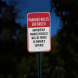 Parking Rules Enforced Aluminum Sign (EGR Reflective)