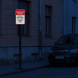 Parking Rules Enforced Aluminum Sign (HIP Reflective)