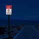 Private Driveway No Turn Around Symbol Aluminum Sign (HIP Reflective)