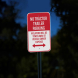 No Tractor Trailer Parking Aluminum Sign (Diamond Reflective)