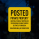 Posted Private Property Aluminum Sign (EGR Reflective)
