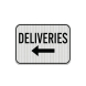 Deliveries Parking Aluminum Sign (EGR Reflective)