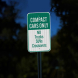 Compact Cars Only Aluminum Sign (EGR Reflective)