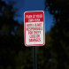 Park At Own Risk Hotel Not Responsible Aluminum Sign (EGR Reflective)