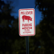 Pig Lover Parking Aluminum Sign (EGR Reflective)