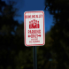 Bowling Alley Parking Only Aluminum Sign (EGR Reflective)