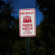 Bowling Alley Parking Only Aluminum Sign (HIP Reflective)