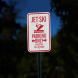 Jet Ski Parking Only Violators Will Be Sunk Aluminum Sign (EGR Reflective)