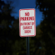 No Parking In Front Of Garage Aluminum Sign (HIP Reflective)