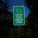 Electric Vehicle Charging Station Aluminum Sign (HIP Reflective)