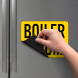 Boiler Room Door Magnetic Sign (Non Reflective)