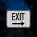 Exit Road Aluminum Sign (HIP Reflective)