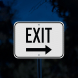 Exit Road Aluminum Sign (Diamond Reflective)
