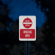 Do Not Enter Symbol Aluminum Sign (HIP Reflective)