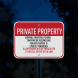 Trespassing For Any Purpose Is Strictly Forbidden Aluminum Sign (Diamond Reflective)
