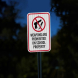 Weapons Are Prohibited On School Property Aluminum Sign (EGR Reflective)