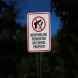 Weapons Are Prohibited On School Property Aluminum Sign (HIP Reflective)