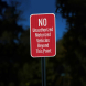 No Unauthorized Motorized Vehicles Aluminum Sign (EGR Reflective)