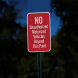 No Unauthorized Motorized Vehicles Aluminum Sign (HIP Reflective)