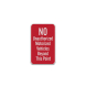 No Unauthorized Motorized Vehicles Aluminum Sign (Diamond Reflective)