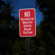 No Unauthorized Motorized Vehicles Aluminum Sign (Diamond Reflective)