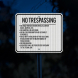 No Trespassing Rules Aluminum Sign (HIP Reflective)