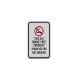 No Smoking Aluminum Sign (HIP Reflective)