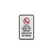 No Smoking Aluminum Sign (Diamond Reflective)