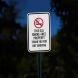 No Smoking Aluminum Sign (Diamond Reflective)