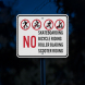 No Skateboarding Aluminum Sign (Diamond Reflective)