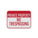 Nevada Private Property Aluminum Sign (Diamond Reflective)