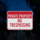Nevada Private Property Aluminum Sign (Diamond Reflective)