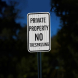 Illinois No Trespassing Aluminum Sign (HIP Reflective)