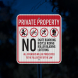 Private Property No Skateboarding Aluminum Sign (EGR Reflective)