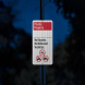 No Bicycles No Motorized Vehicles Aluminum Sign (HIP Reflective)