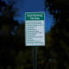 Social Distancing Park Rules Aluminum Sign (HIP Reflective)