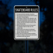 Nevada Skateboard Rules Aluminum Sign (HIP Reflective)